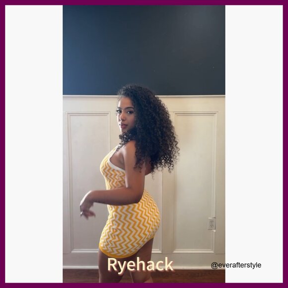 Polyester+Spandex Halter Mini Dress Backless V-Neck Bodycon Sundress - Picture 7 of 7